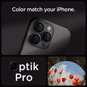 Spigen Glas.tR EZ Fit Optik защита камеры для iPhone 14 Pro/Pro Max/15 Pro/Pro Max/16 Pro/Pro Max 17 Pro/17 Pro Max - чёрный 2 шт.