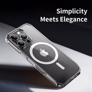 Rock Crystal Series Magnētiskais viedtālruņa apvalks Iphone 16 Plus caurspīdīgs
