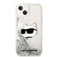 Karl Lagerfeld KLHCP14MLNHCCS iPhone 14 Plus 6.7" sudraba/sudraba cietais apvalks Spīdumi Choupette Galva
