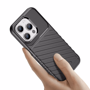Armored iPhone 15 Pro Thunder vāciņš - melns