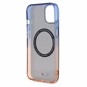 BMW Gradient Bumper Magnētiskais viedtālruņa apvalks iPhone 15 Plus / 14 Plus - pelēks