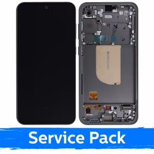 LCD displejs, saderīgs ar Samsung S711 S23 FE ar rāmi / Graphite (Service Pack)