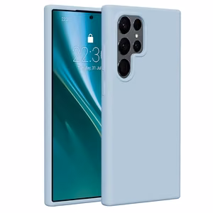 Etteri silikona viedtālruņa apvalks Samsung Galaxy S24 Ultra gaiši zils