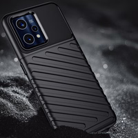 Viedtālruņa apvalks (m) Thunder Case skirtas Realme 9 Pro + (9 Pro Plus) elastīgs bruņots (m) - melns (m)