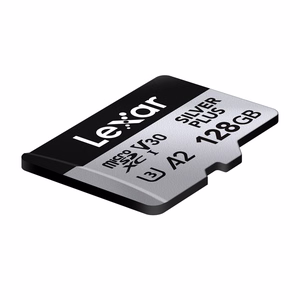 Lexar High-Performance Silver Plus microSDXC atmiņas karte 128 GB + adapteris