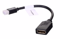 Lanberg AD-0003-BK DisplayPort cable 0.12 m Mini DisplayPort melns