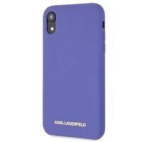 Karl Lagerfeld silikona iPhone Xr viedtālruņa apvalks - violets