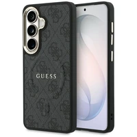 Guess maciņš 4G Embossed Ring MagSafe for Samsung Galaxy S26 Plus melns