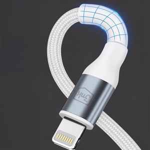 3mk Hyper Cable N-SERIES USB-C / Lightning kabelis 3m PD 3.0 9V/3A 27W balts