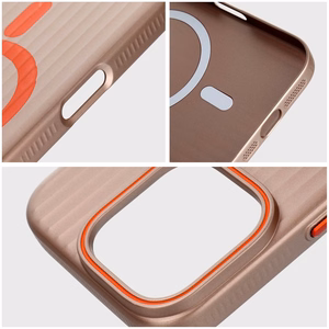 Viedtālruņa apvalks SIMPLY ar MagSafe saderīgs iPhone 17 titanium desert
