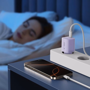 Tech-Protect NCM33 PD 33W QC3.0 USB-C / USB-C sienas lādētājs - violets