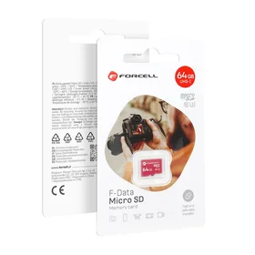 FORCELL F-DATA atmiņas karte 64GB UHS-I U3 10 klase