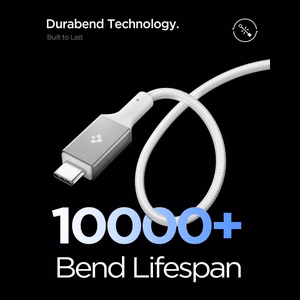 Spigen Essential EB24015CC USB-C / USB-C 240W kabelis 150 cm - Balts