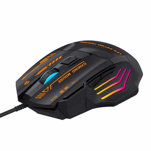 Wozinsky WMGK-1179W vadu optiskā spēļu pele, 7200 DPI, ar apgaismojumu, melna