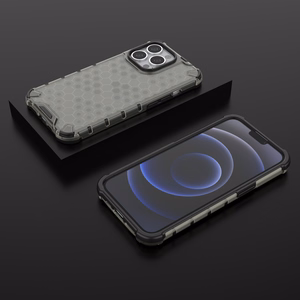 Honeycomb Case броневой чехол с TPU бампером для iPhone 13 Pro чёрный