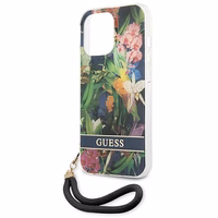Guess GUHCP13LHFLSB iPhone 13 Pro / 13 6.1" zils/zils cietais apvalks Ziedu Siksniņa