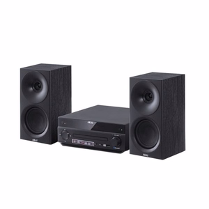 AKAI AM-301B – mikro Hi-Fi sistēma, 40 W (2 × 20 W), CD/MP3, Bluetooth, USB, FM, AUX, melna
