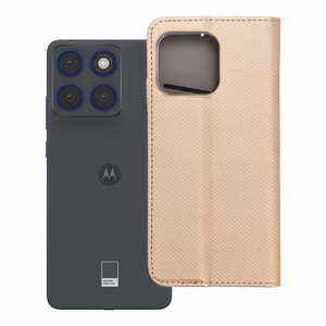 SMART CASE Book maciņš priekš Motorola Edge 70 - zeltains