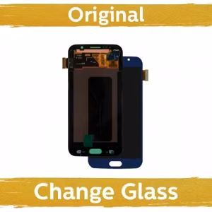 LCD displejs saderīgs ar Samsung G920 S6 tumši zils (atjaunots: Ķīna)