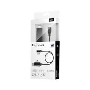 Kruger&Matz HDMI–USB-C kabelis, 2 m