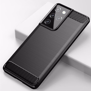 Oglekļa apvalks elastīgs pārklājums TPU apvalks Samsung Galaxy S21 Ultra 5G melns