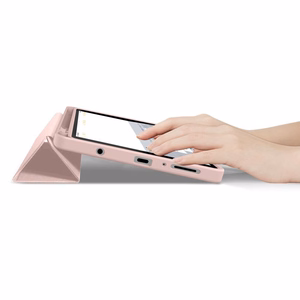 TechProtect SmartCase Pen maciņš Samsung Galaxy Tab A9+ / A11+ Plus 11.0 rozā