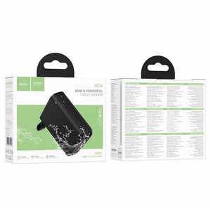 HOCO bezvadu skaļrunis Bluetooth 5W 1200 mAh HC34 melns