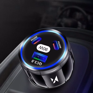 Car Charger Wozinsky "WCCCA" Black 90W (2xPD / 1xQC3.0)