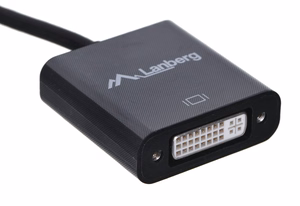 Lanberg AD-0007-BK video kabeļa adapteris 0,1 m DisplayPort DVI-D melns