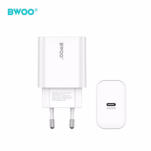 BWOO wall lādētājs CDA233 PD 20W 1x USB-C with USB-C - Lightning kabelis balts