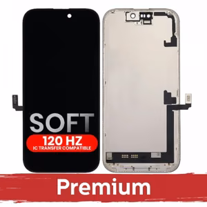 LCD Display Compatible iPhone 17 Black (SOFT OLED / Stable 120Hz / Premium) *Removable IC*