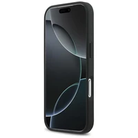 Mercedes Gludas Ādas Magnētiskais viedtālruņa apvalks iPhone 17 Pro - melns