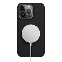 Uniq Keva Magclick uzlādes viedtālruņa apvalks iPhone 15 Pro Max - melns