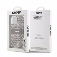 DKNY IML Mono un svītras Magnētiskais viedtālruņa apvalks iPhone 15 / 14 / 13 - bēša