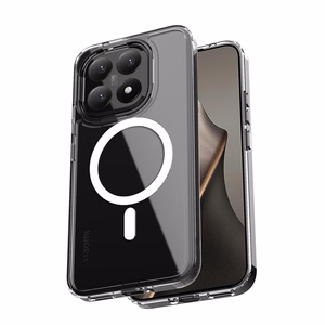 Crong Hybrid Clear Magnetic MagSafe vāciņš ierīcei Xiaomi 15T, caurspīdīgs