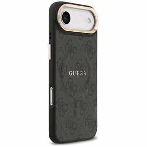 GUESS apvalks IPHONE 17 Air saderīgs ar MagSafe GUHMP17MP4MSEGCK (PU 4G ar klasisko) melns