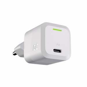 Green Cell PowerGaN 33W PD 3.0 QC 3.0 USB lādētājs 1× USB-C, balts