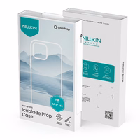 Nillkin Iceblade Prop magnētiskais viedtālruņa apvalks ar kameras vāciņu un statīvu iPhone 16e - zaļš