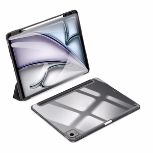 Dux Ducis Toby vāciņš ar aizdari un statīvu iPad Air 13" 2024 / iPad Pro 12.9" 2018-2022 - melns