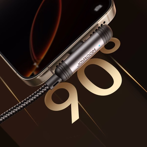 Joyroom S-A56 EnjoyX sērijas 90° USB-C - Lightning kabelis 30W 1.2m - melns