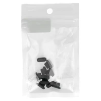 Silikona putekļu aizbāzis Lightning melns - 10 gab.