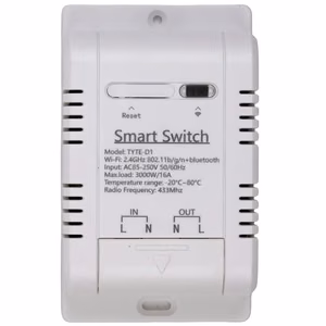 Умное реле TUYA с внешним датчиком температуры, Wi-Fi, RF, 16A, AC 85-250V