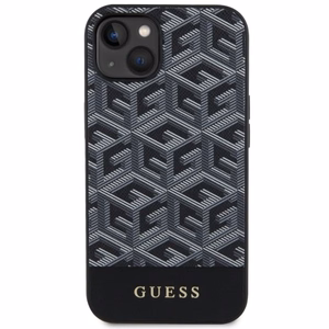 Guess GUHMP14MHGCFSEK iPhone 14 Plus 6.7" Viedtālruņa apvalks melns/melns Magnētiskais
