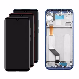 LCD displejs saderīgs ar Xiaomi Redmi 7 ar zilu rāmi HQ
