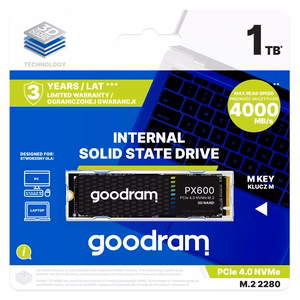 Goodram SSDPR-PX600-500-80 iekšējais cietvielu disks 500 GB M.2 PCI Express 4.0 NVMe 3D NAND