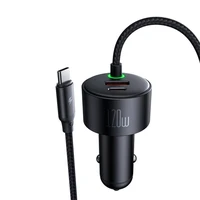 Mcdodo CC-0370 automašīnas lādētājs, USB-C, Lightning, 120W, ar ievilkamiem kabeļiem