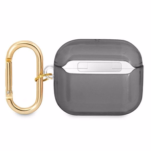 Guess GUA3HHTSK чехол для AirPods 3 чёрный/чёрный Strap Collection