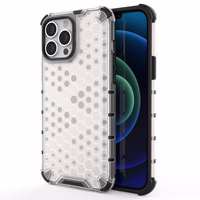 Honeycomb Case bruņu vāks ar TPU buferi iPhone 13 Pro Max caurspīdīgs