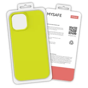 MYSAFE silikona Maciņš IPHONE 13 PRO MAX dzeltens BOX