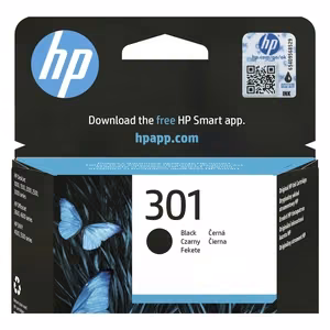 Oriģinālā HP 301 tintes kasetne (CH561EE#UUS), melna, standarta ietilpības, 3 ml, paredzēta DeskJet 1050 / 2050